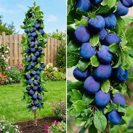 Pom Fructifer - Prun Columnar Sweet Blue - Anul 4 cu Radacina Nuda