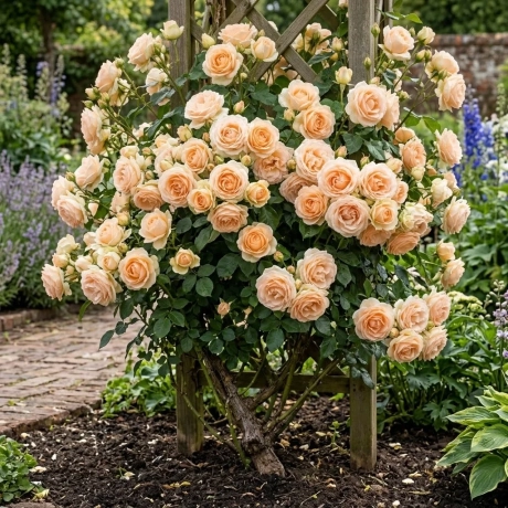 Trandafiri David Austin Ice Yellow -  la Ghiveci