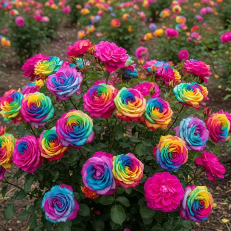 Trandafir Teahibrid Multicolor 8 – Anul 4 – Radacina Impachetata