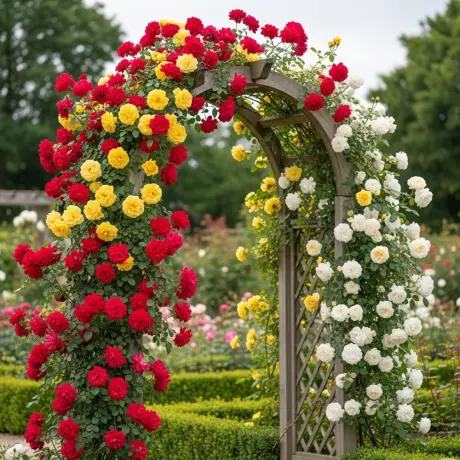 Trandafir Urcator Multicolor 2 – Anul 4 – Radacina Impachetata