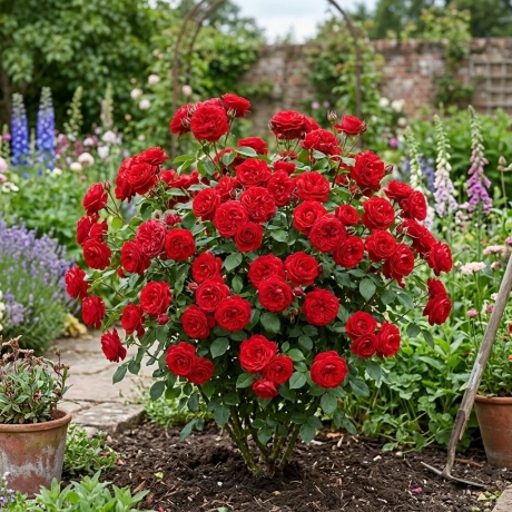Trandafiri Red Wonder -  la Ghiveci