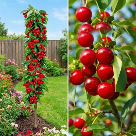 Pom Fructifer - Visin columnar Rubina - Anul 4 cu Radacina Nuda