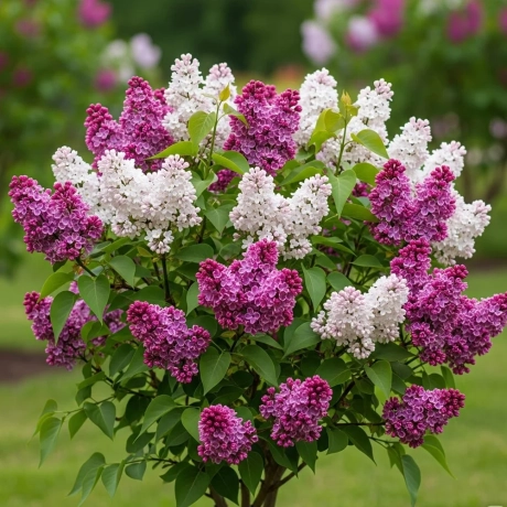 Liliac Altoit - Roz cu Alb
