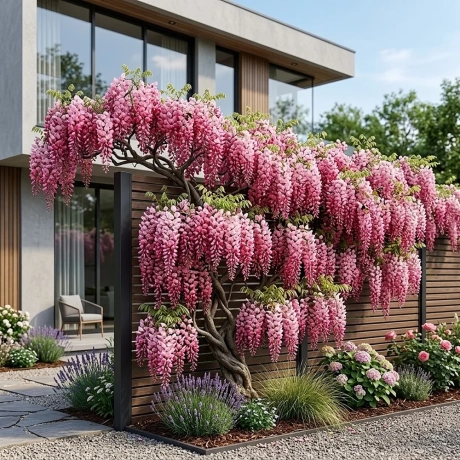 Wisteria Cataratoare Roz la Ghiveci