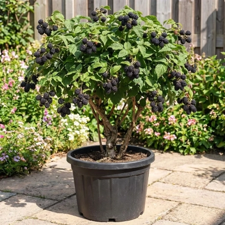 Arbust Fructifer - Zmeur Pomisor Negru la Ghiveci