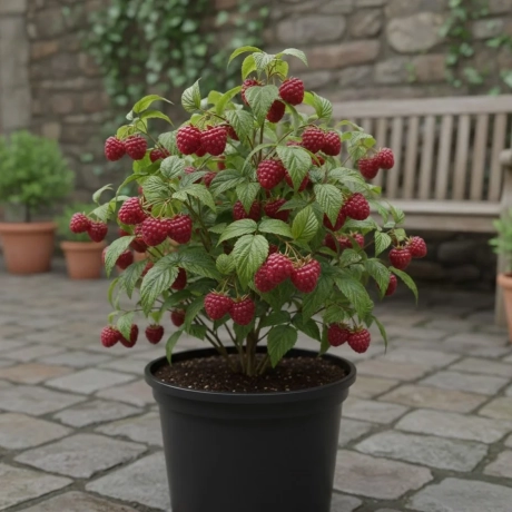 Arbust Fructifer - Zmeur Polka Tufa la Ghiveci